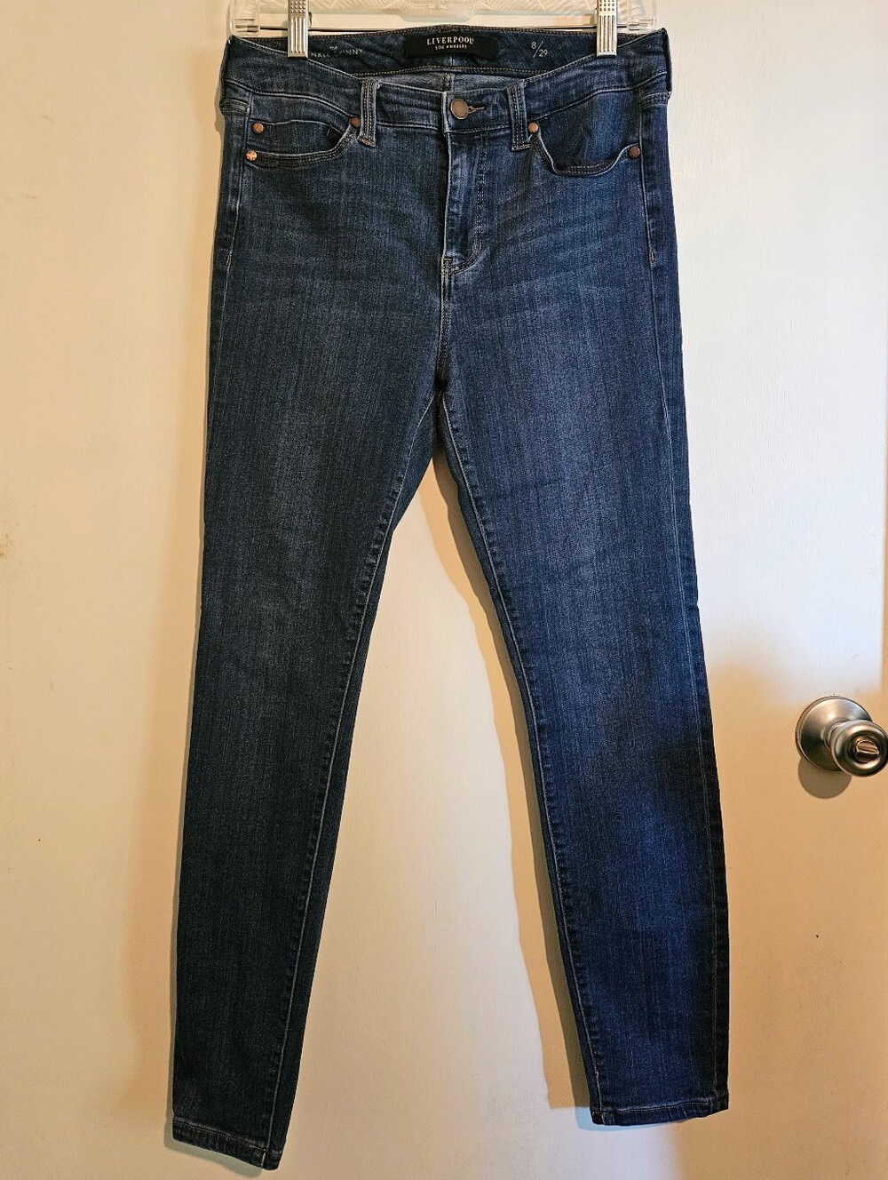 Liverpool Women’s 8/29 Ankle Skinny Jeans Elysian Dark Medium Wash LM2005F80